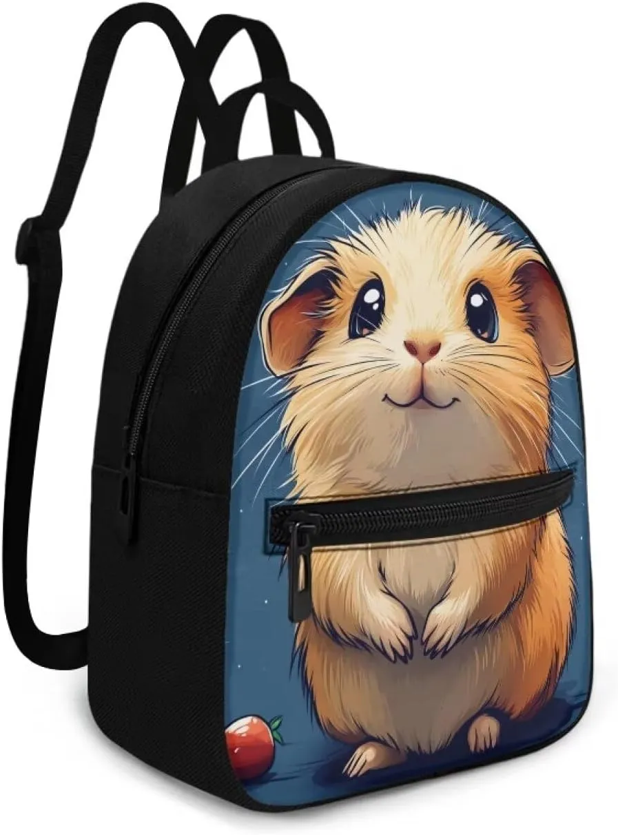 Guinea Pig Mini Backpack for Women, Durable Shoulder Bag, Small Rucksack Purse for Essentials Lightweight