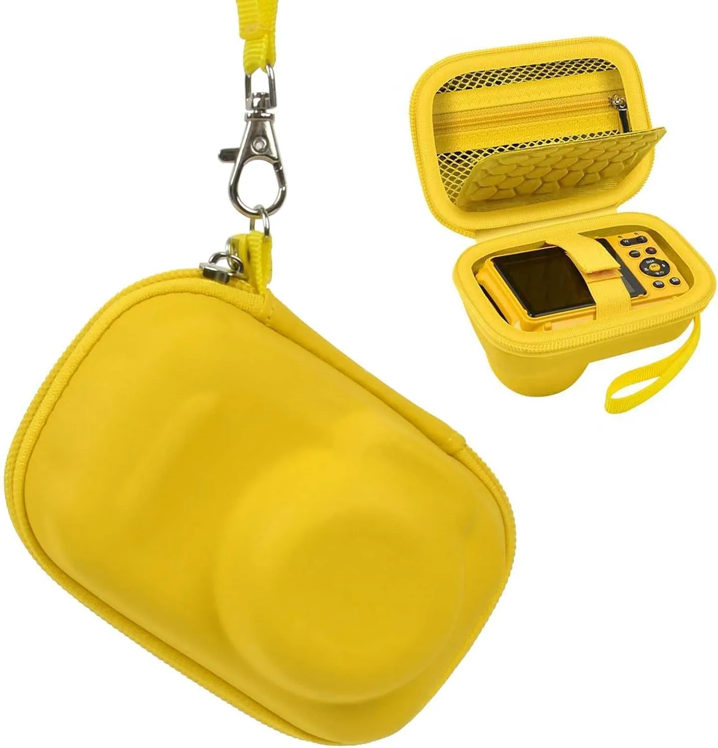 GWCASE Case Compatible with PIXPRO WPZ2 Rugged Digital Camera, Travel Storage Protective Holder for Point and Shoot Digital Cameras, SD Card, Batteries Accessories- Yellow (Box Only)