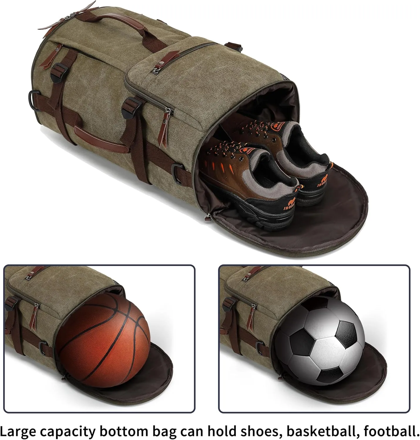 gym duffel bag backpack wrestling bag with shoe compartment 4 kinds of back method waterproof sports walking laptop