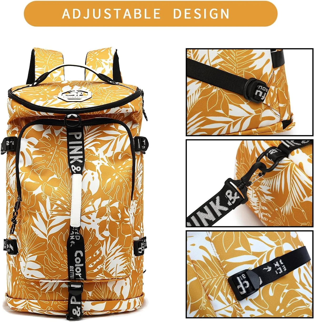 gym duffel bag backpack wrestling bag with shoe compartment 4 kinds of back method waterproof sports walking laptop