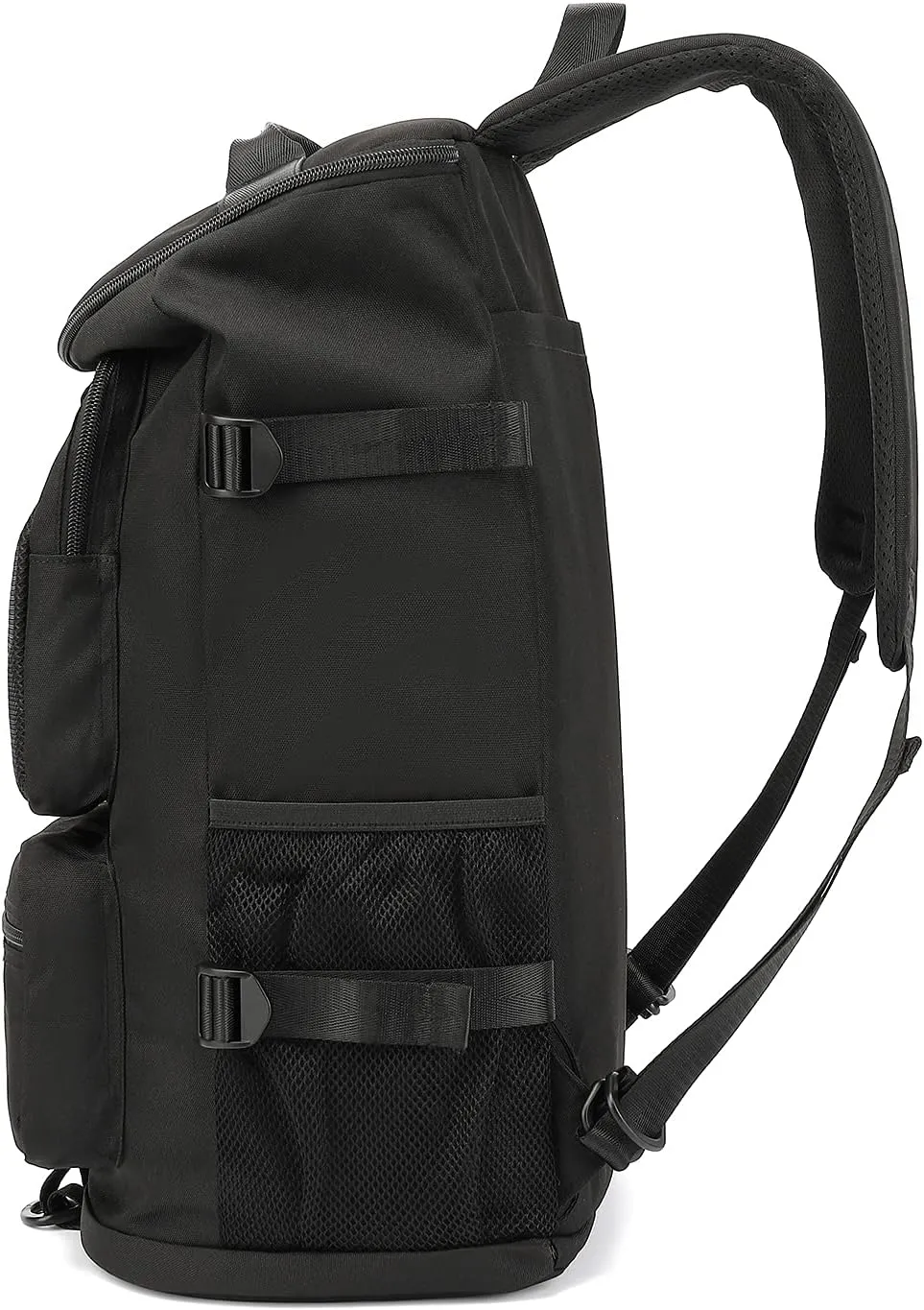 Gym Duffle Bag Backpack 4-Way Waterproof with Shoes Compartment for travel Sport Hiking laptop (Black)