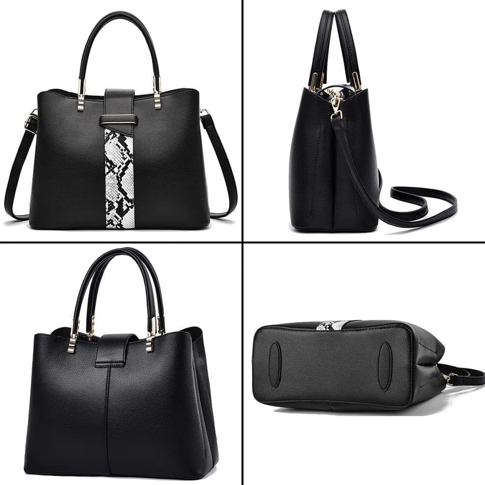 Handbag for Women Large Capacity Tote Bag Snake Leather Shoulder Bag Tote Top Handle Handbag Crossbody Bag