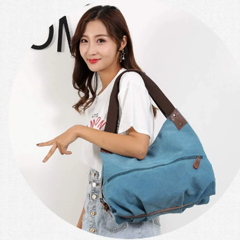 Handbag for Women Satchel Tote Bag Casual Canvas Pouch Handbags Purse Hobo Bag