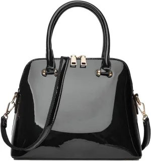 Handbag for Women Shiny Patent Leather Crossbody Bag Glossy Shoulder Bags Fashion Satchel Purses Top Handle Bags