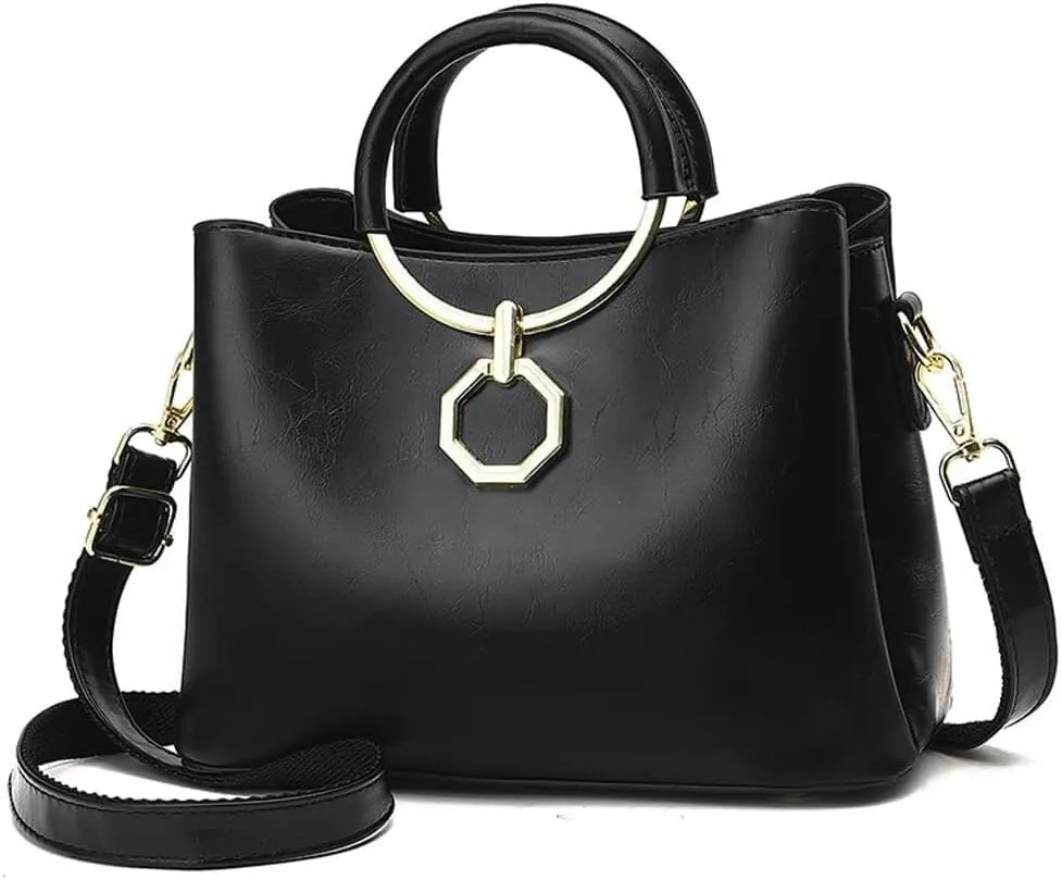 Handbags for Women Top Handle Handbag Large Capacity Tote Bag with Detachable Leather Shoulder Strap
