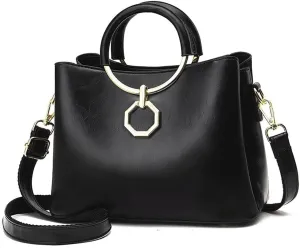 Handbags for Women Top Handle Handbag Large Capacity Tote Bag with Detachable Leather Shoulder Strap