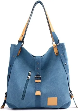 Handbags Stylish Women's Canvas Shoulder Bag - Large Capacity Handbag for Casual Fashion(Blue)