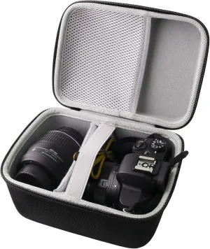 Hard EVA Carrying Case Compatible with Panasonic Lumix GX85/G7 4K Digital Camera/Sony Alpha a6400/a6700/a6100 Lens Camera case. (big)