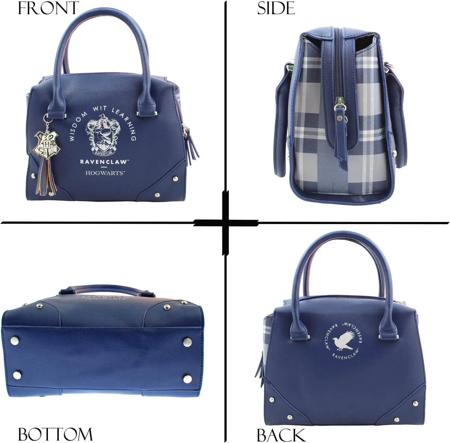 Harry Potter Purse Designer Handbag Hogwarts Houses Womens Top Handle Shoulder Satchel Bag
