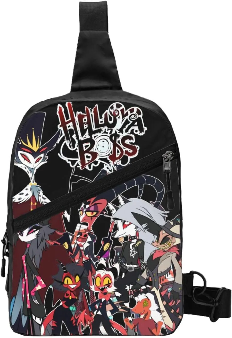 Helluva Comedy Boss Crossbody Bag Chest Handbag Sling Bag Adjustable Shoulder Pouch Stylish Outdoor Rucksack Foldable Multipurpose Daypack for Travel