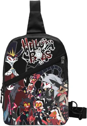 Helluva Comedy Boss Crossbody Bag Chest Handbag Sling Bag Adjustable Shoulder Pouch Stylish Outdoor Rucksack Foldable Multipurpose Daypack for Travel