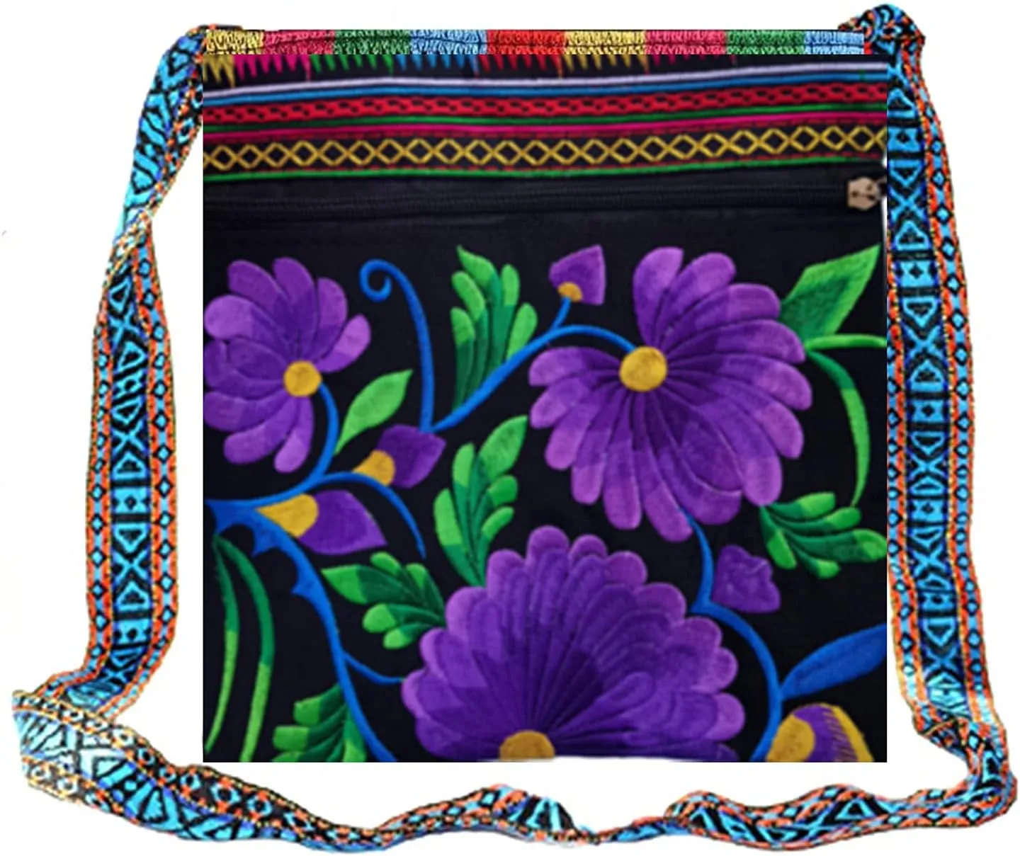 Hobo Crossbody Bag for women, Vintage Ethnic Tribal Embroidered Boho Hippie Tote Handbags Shoulder Purse