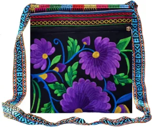 Hobo Crossbody Bag for women, Vintage Ethnic Tribal Embroidered Boho Hippie Tote Handbags Shoulder Purse