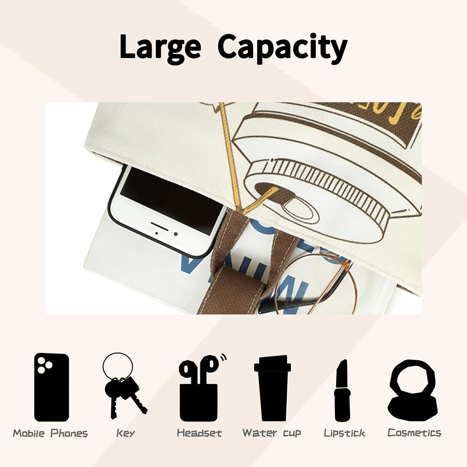 Hobo Shoulder Tote Bag Canvas Tote Handbags Bucket Bag Purses for Women Trendy Shoulder Bag Canvas Handbag
