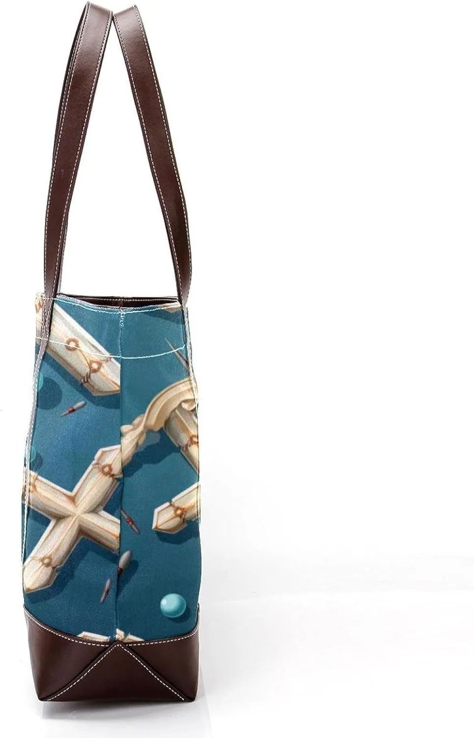 Holy Easter Cross-1035 Shoulder Purses for Women Large Soft Washed Leather Purses and Durable Handbags