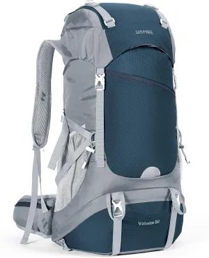 HOMIEE 50L Hiking Backpack Travel Bag Waterproof Camping Rucksack with Rain Cover Lightweight Backpacking Backpack