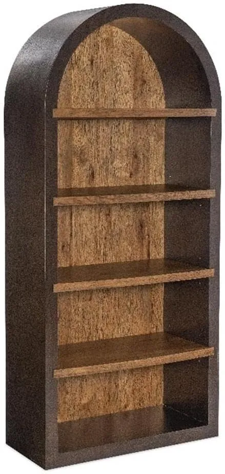 Hooker Furniture Big Sky Wood Etagere Bookcase in Dusk Brown Finish