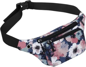 HUA ANGEL Fanny Pack for Women & Men - Crossbody Waist Bag Lightweight Belt Bum Bag for Sports, Travel, Hiking, Everyday Use