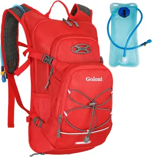 Hydration Backpack,Lightweight Hiking Backpack with 2L Water Bladder,Water Backpack for Biking, Running, Festival