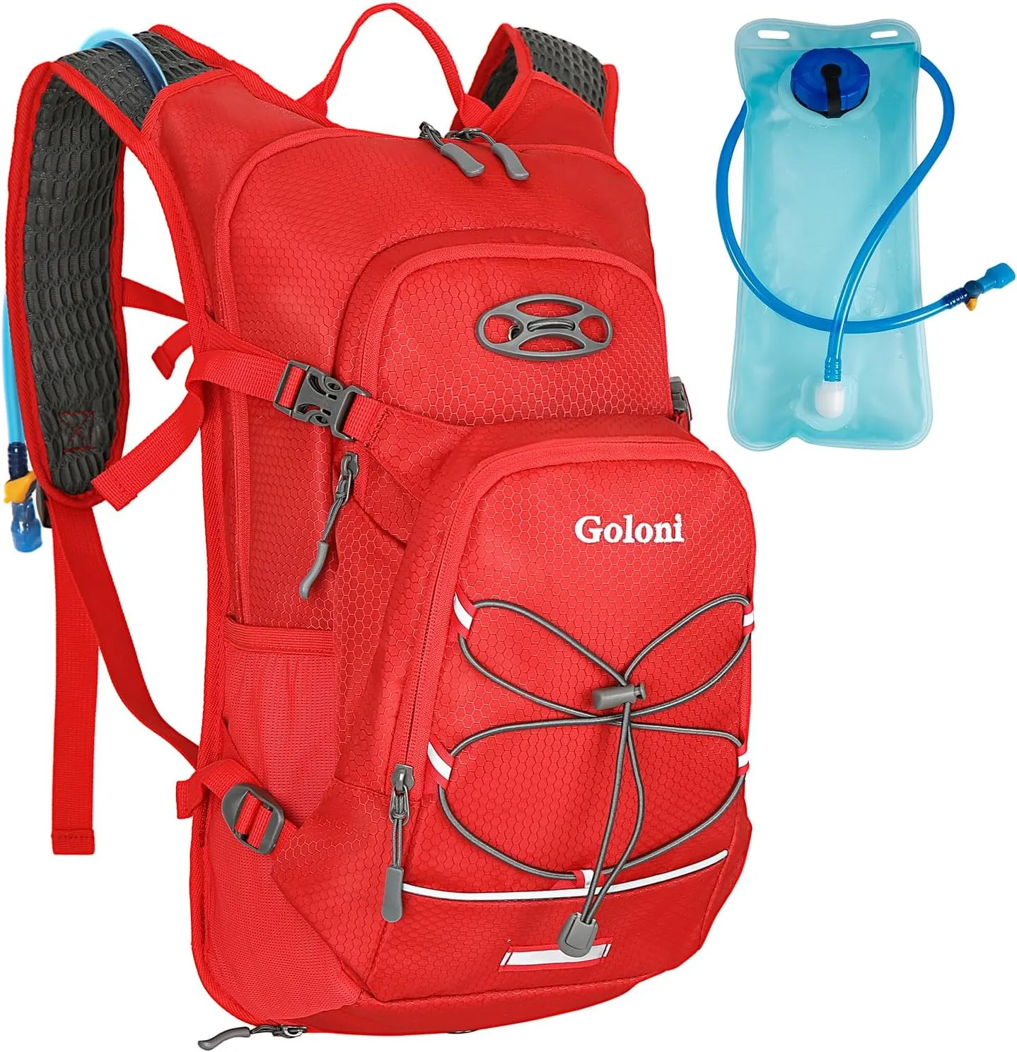 Hydration Backpack,Lightweight Hiking Backpack with 2L Water Bladder,Water Backpack for Biking, Running, Festival