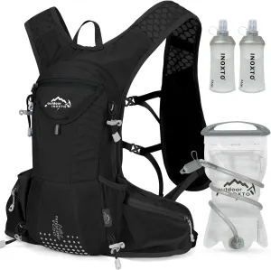 Hydration Pack Backpack, Lightweight Water Backpack with 2L Leakproof Hydration Bladder Daypack for Men Women,Running Hydration Vest for Outdoor Trail