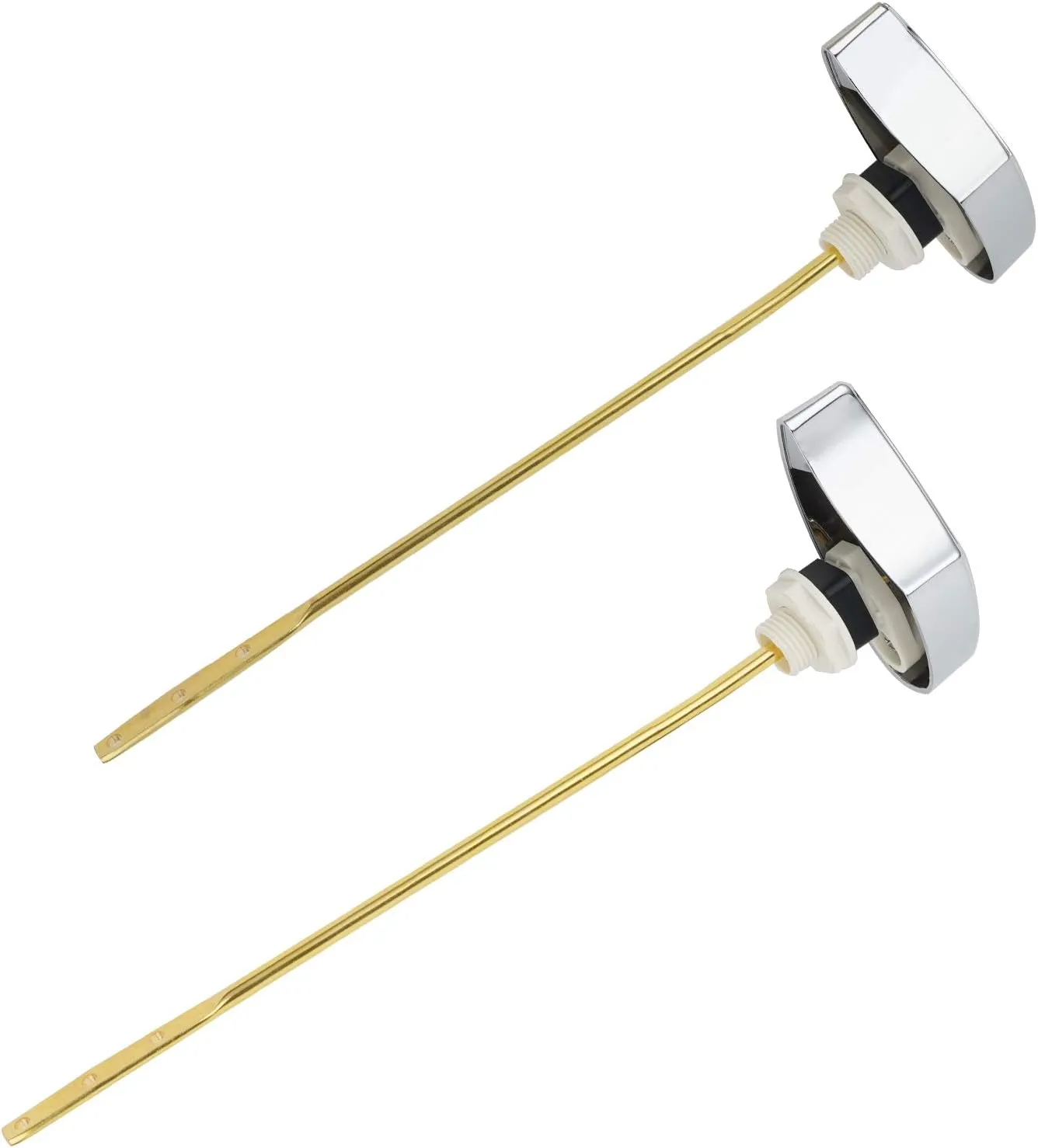 iFealClear Toilet Tank Flush Replacement Compatible with TOTO THU004-CP Trip Lever for St701C St854884, Toilet Handle Replacement, Brass Side Mount Toilet Tank Lever, Chrome-2 Pack