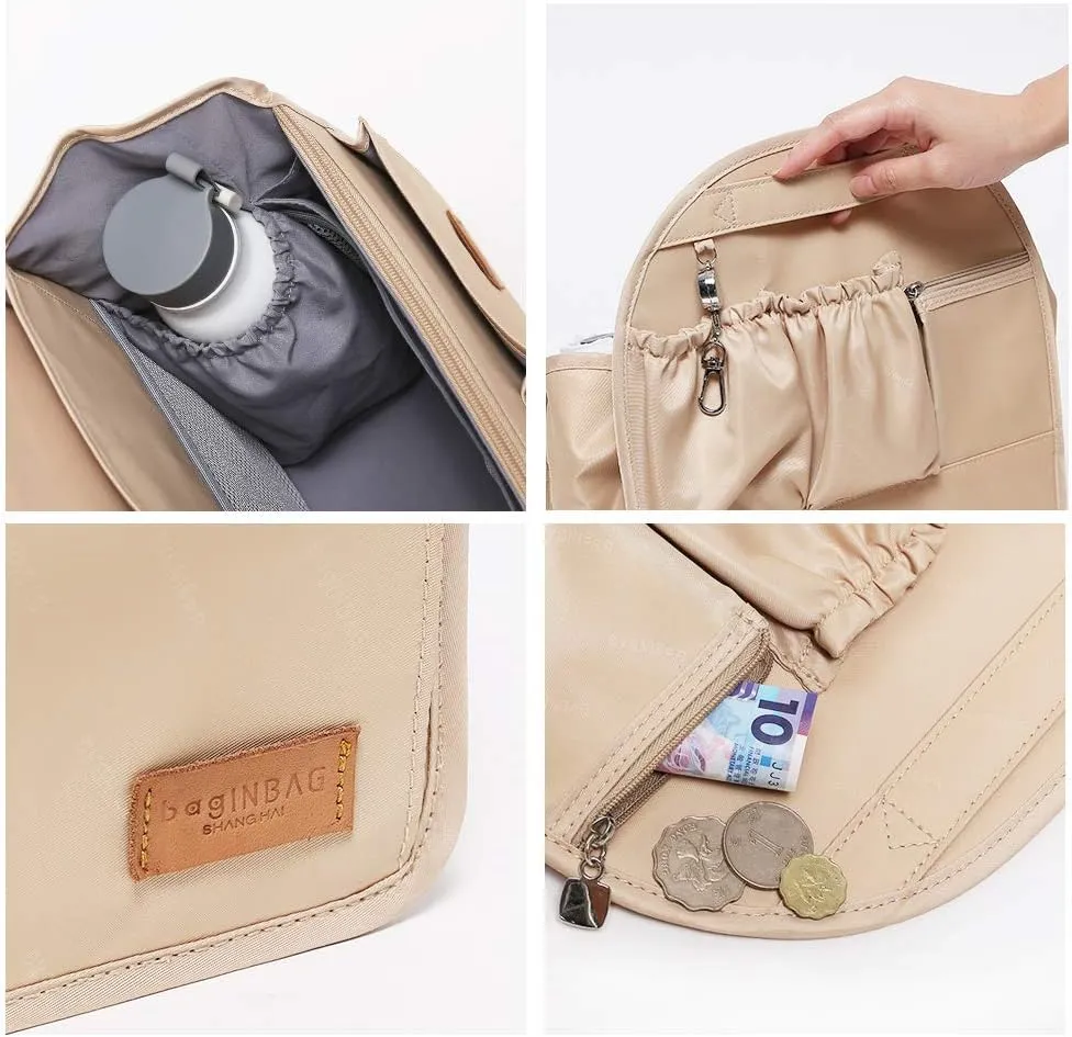 IN Backpack Organizer Insert,Nylon Organizer Insert for Backpack Rucksack Shoulder Bag Woman MCM divider foldable â€¦