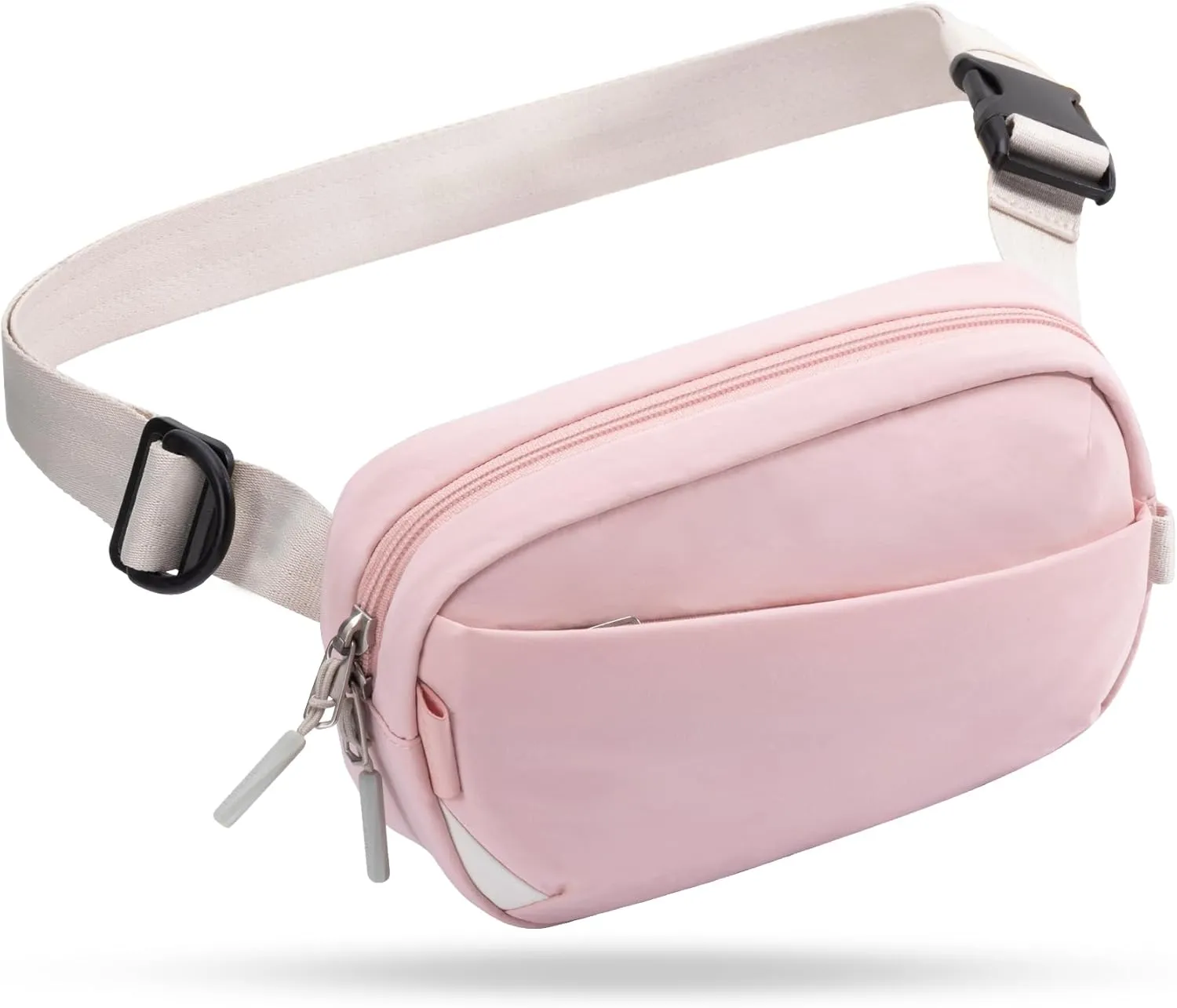 Inateck Sling Bag X-Mini, Durable Fanny Pack with RFID Blocking, Water-resistant Belt Waist Bag with Quick-adjust Strap, Stylish Waist Pack for Men, Women, Travel, Hiking, Cycling, Work, Sports, Pink