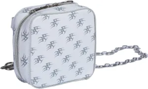 Inclined shoulder bag，Postman's package，Fashion waist pack (white, 5.1in*5.1 * 2.1)