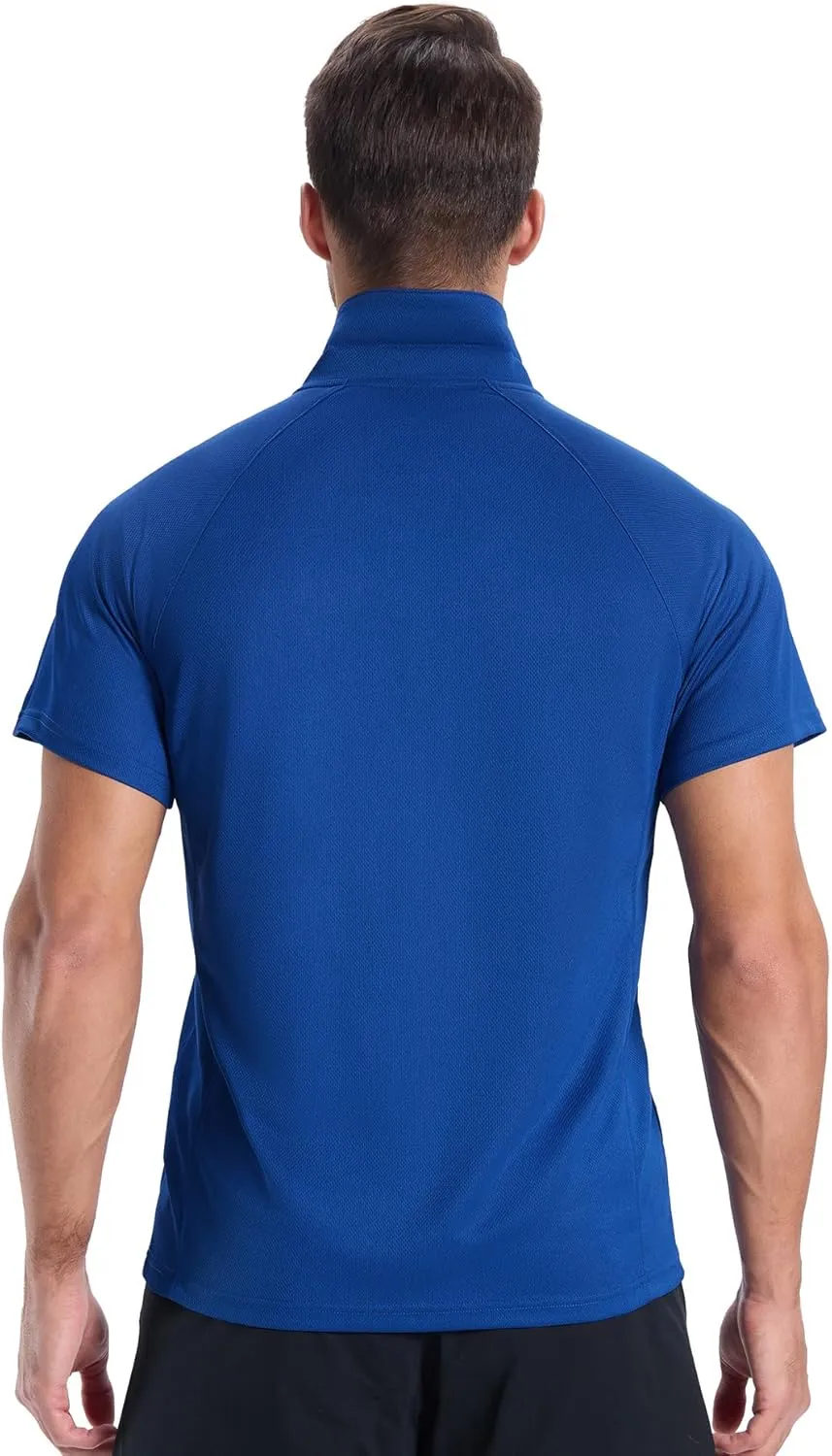 JACKETOWN 3 Pack Mens Polo Shirts Short Sleeve Golf Shirt Performance Moisture-Wicking Athletic Casual T-Shirts