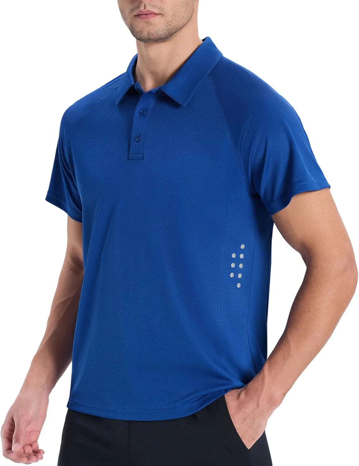 JACKETOWN 3 Pack Mens Polo Shirts Short Sleeve Golf Shirt Performance Moisture-Wicking Athletic Casual T-Shirts