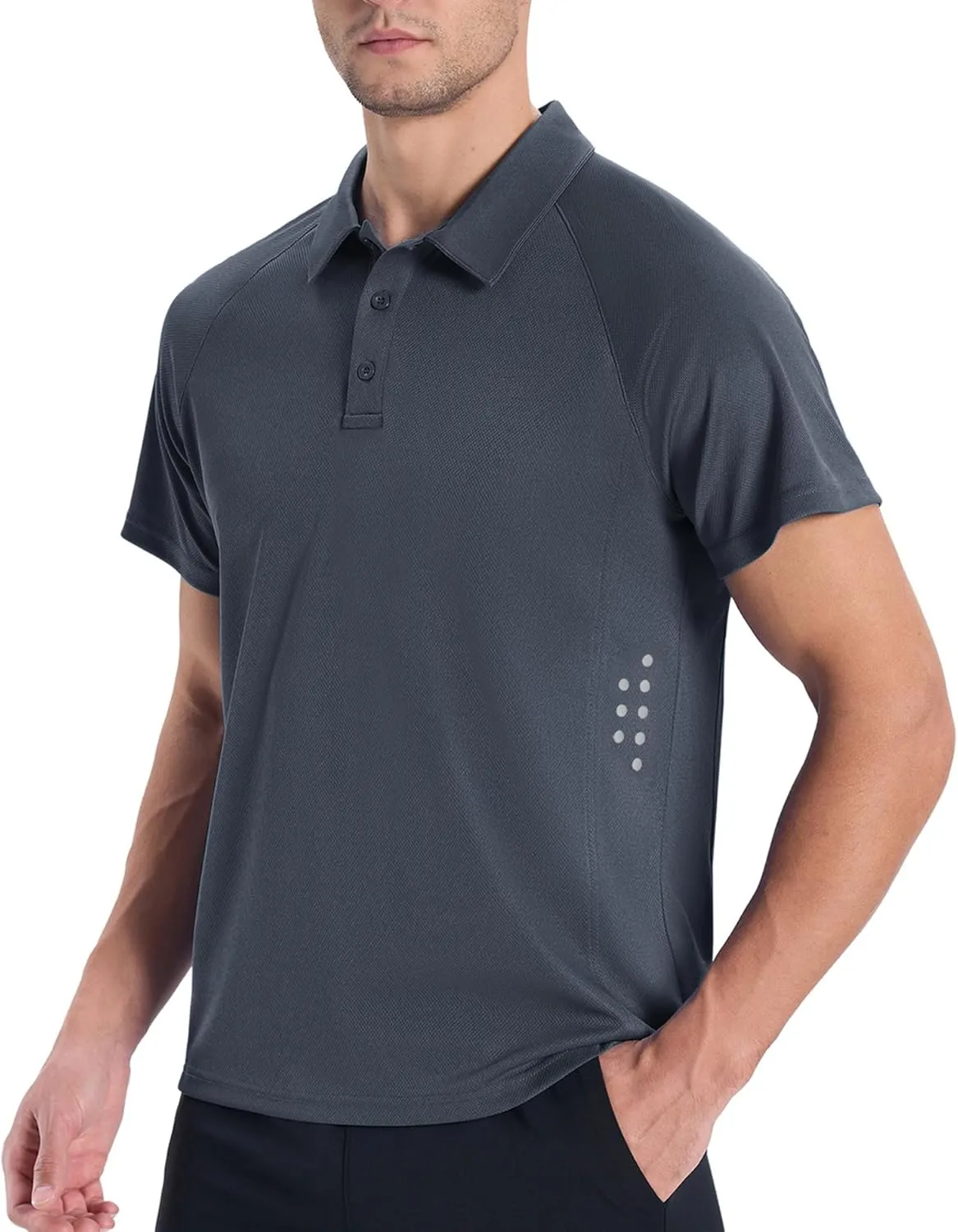 JACKETOWN 3 Pack Mens Polo Shirts Short Sleeve Golf Shirt Performance Moisture-Wicking Athletic Casual T-Shirts