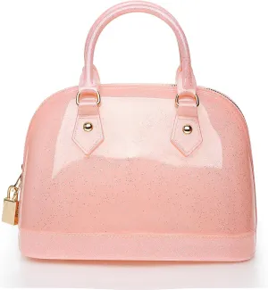 Jelly Crossbody Purse Shoulder Bag, Candy Color Tote Satchel Top-Handle Handbags for Women