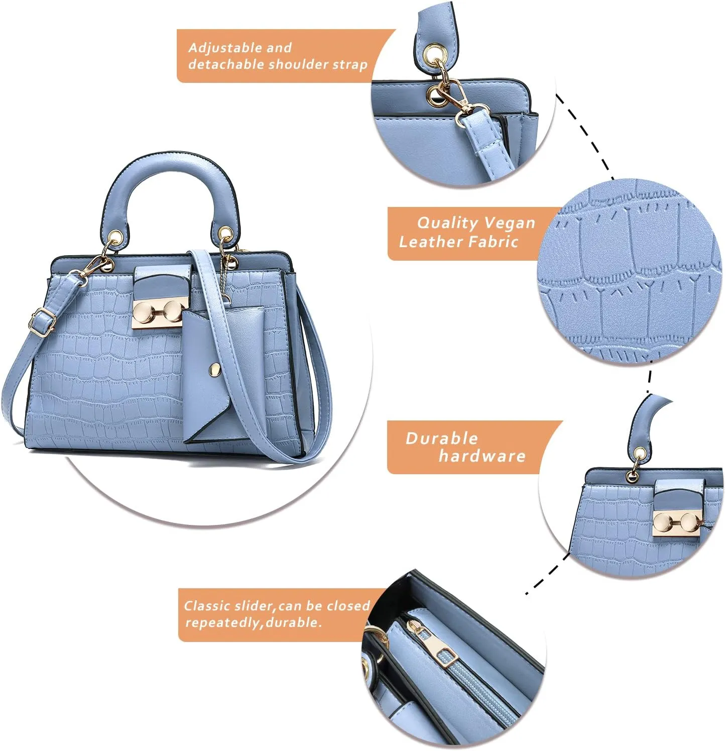 JHVYF Women classics Top Handle Handbag Crossbody Casual Purse Satchel Tote