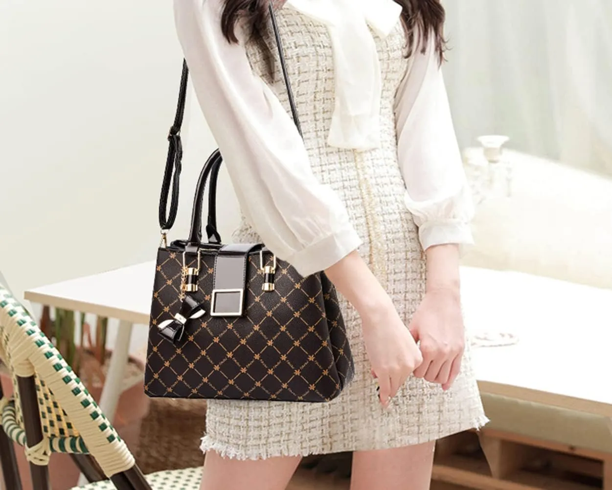 JHVYF Women classics Top Handle Handbag Crossbody Casual Purse Satchel Tote