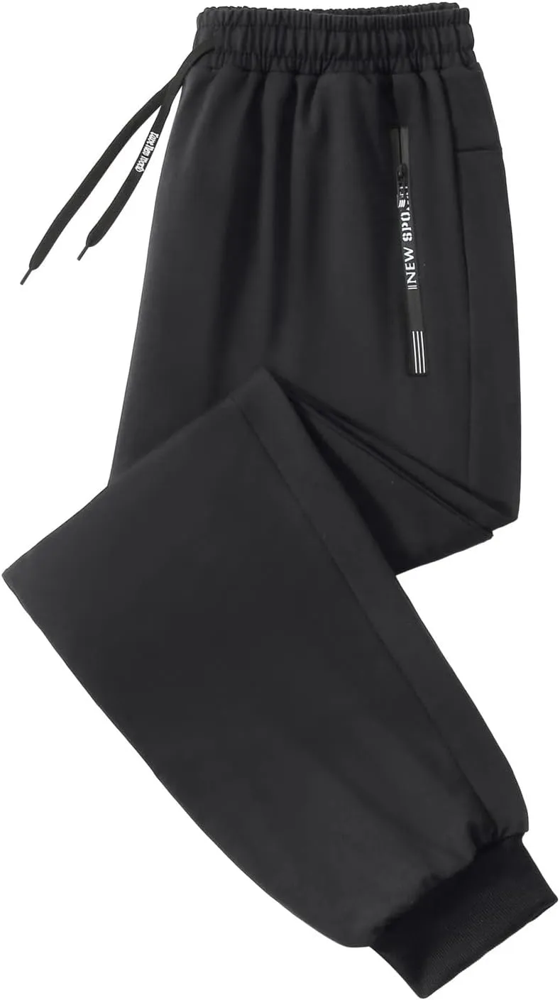 Joggers Pants for Women Zip Pockets Drawstring Running Sweatpants Plus Size Casual Lounge Workout Hiking Pants