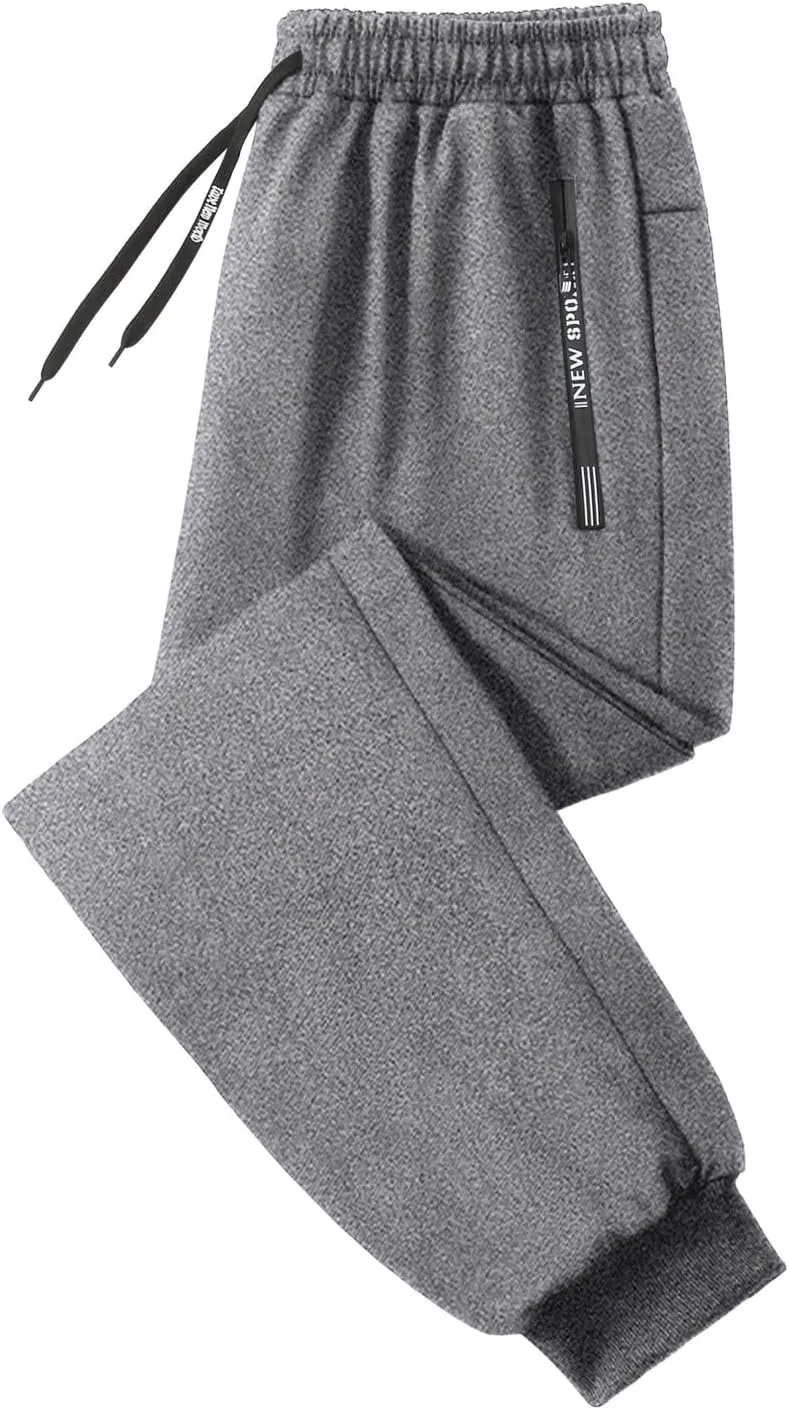 Joggers Pants for Women Zip Pockets Drawstring Running Sweatpants Plus Size Casual Lounge Workout Hiking Pants