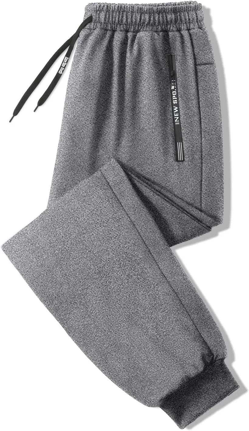Joggers Pants for Women Zip Pockets Drawstring Running Sweatpants Plus Size Casual Lounge Workout Hiking Pants