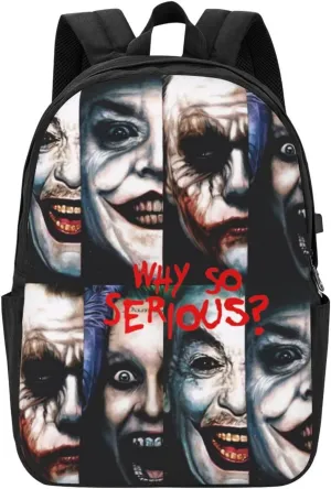 Joker Laptop Backpack Sports Backpack singer Travel Backpack Classic Backpack With USB port