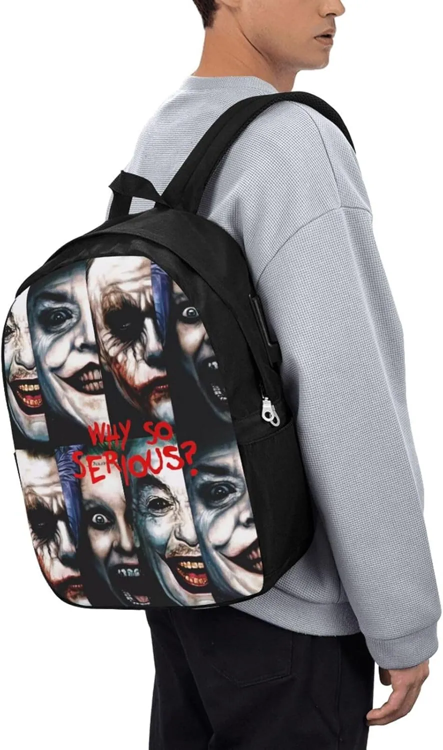 Joker Laptop Backpack Sports Backpack singer Travel Backpack Classic Backpack With USB port
