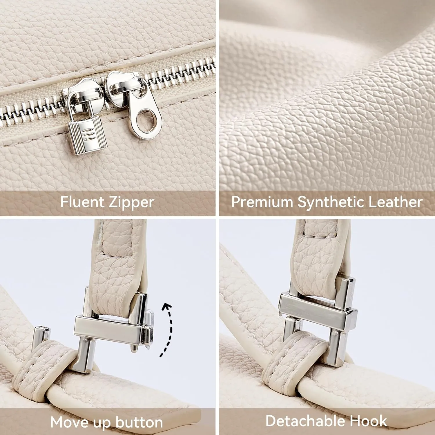 KALIDI Crossbody Bag for Women Small Top-Handle Pouch Designer Shoulder Handbag Quiet Luxury Leather Trendy Purse