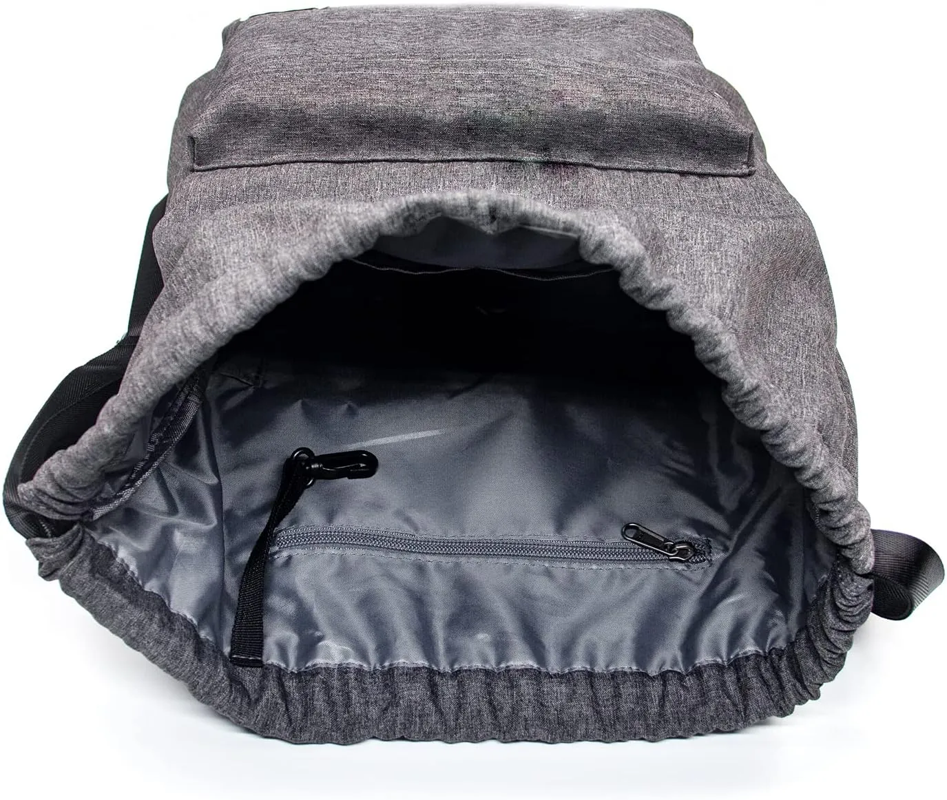 KAUKKO Drawstring Sports Backpack Gym Yoga Bag Shoulder Rucksack for Men and Women (4-GREY)