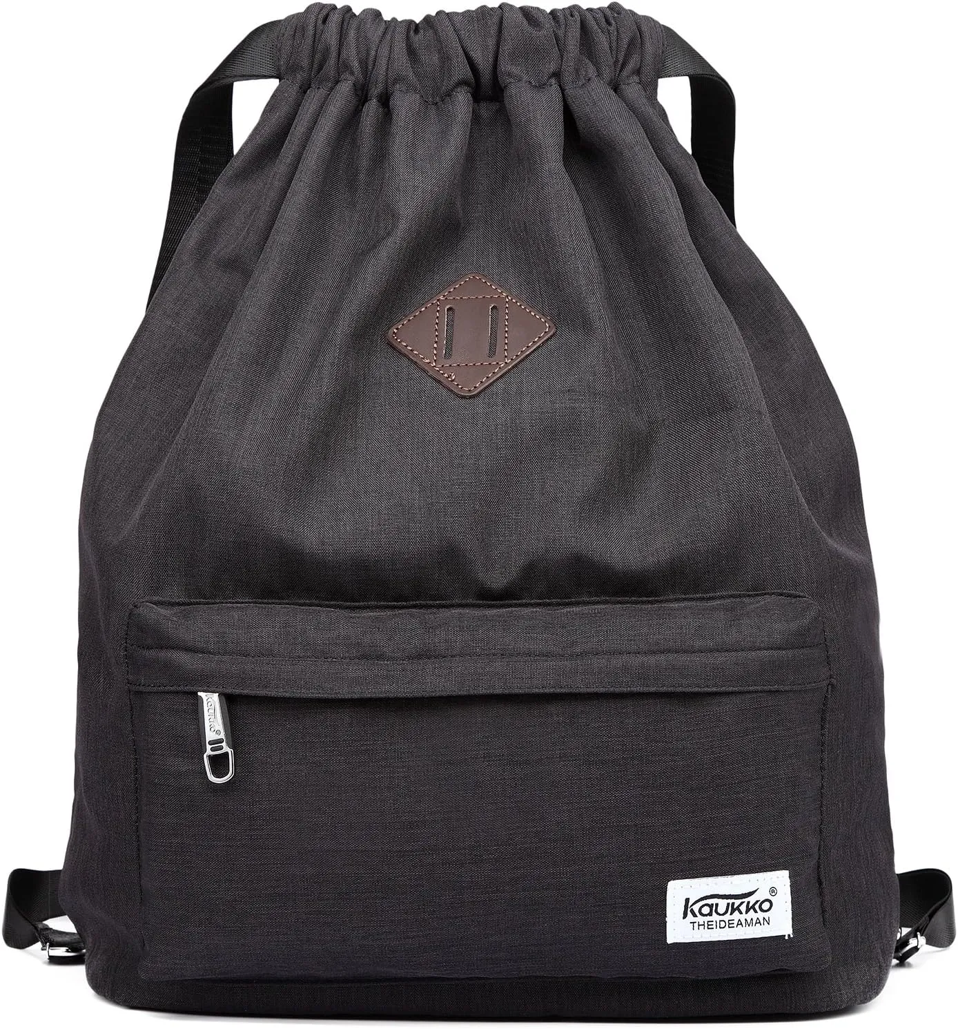 KAUKKO Drawstring Sports Backpack Gym Yoga Bag Shoulder Rucksack for Men and Women