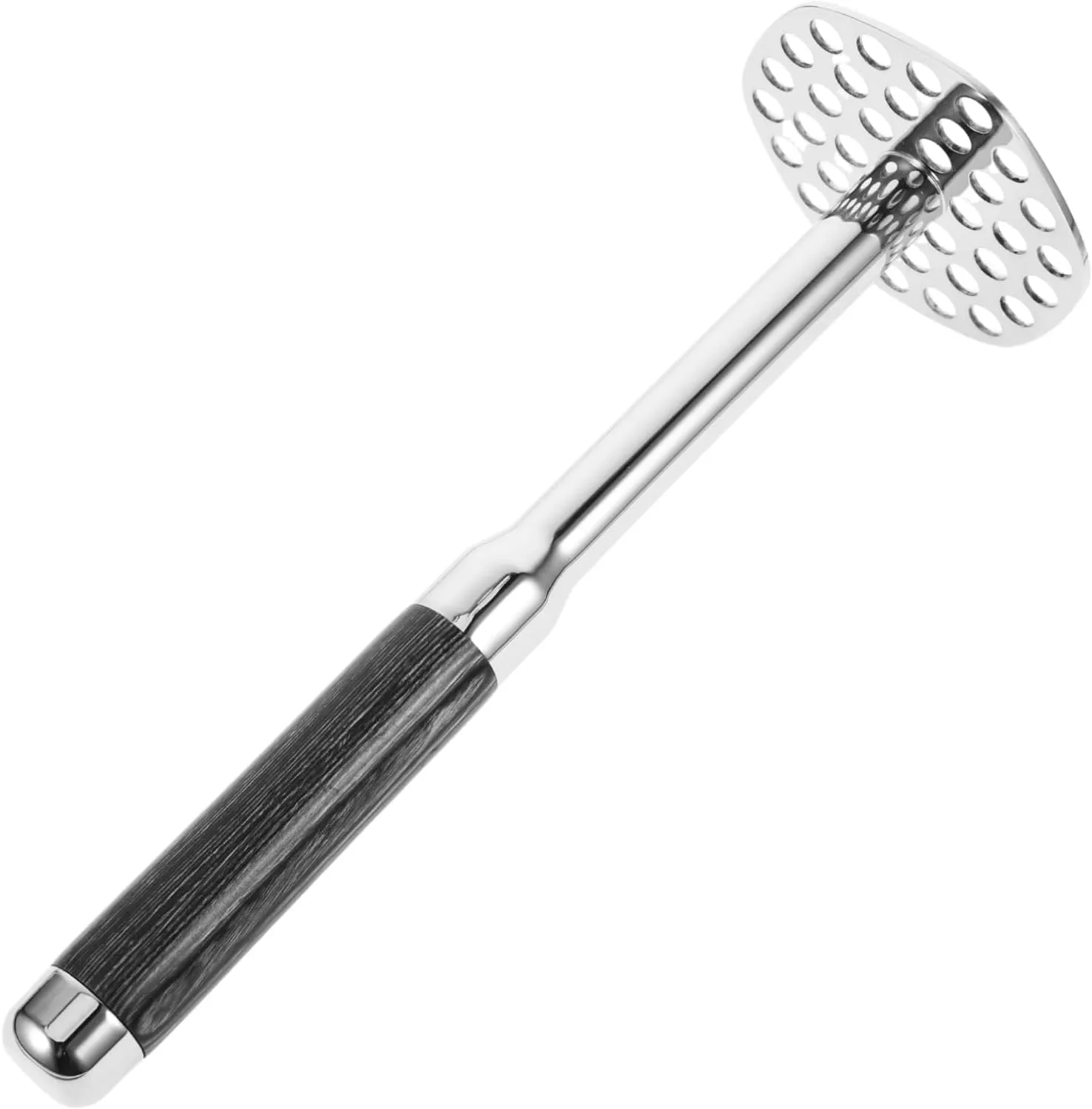 KICHOUSE Effortless Mashing Tool Metal Potato Masher Stainless Steel Mash Potato Masher for Home Commercial Use