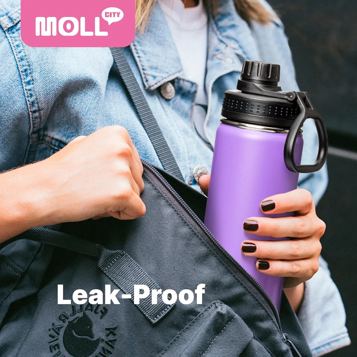 Kids Insulated Water Bottle-12 oz Stainless Steel Vacuum Wide Mouth Sports Water Bottle for School-Small Metal Water Flask for Girls Boys, BPA-Free(Hot Pink)