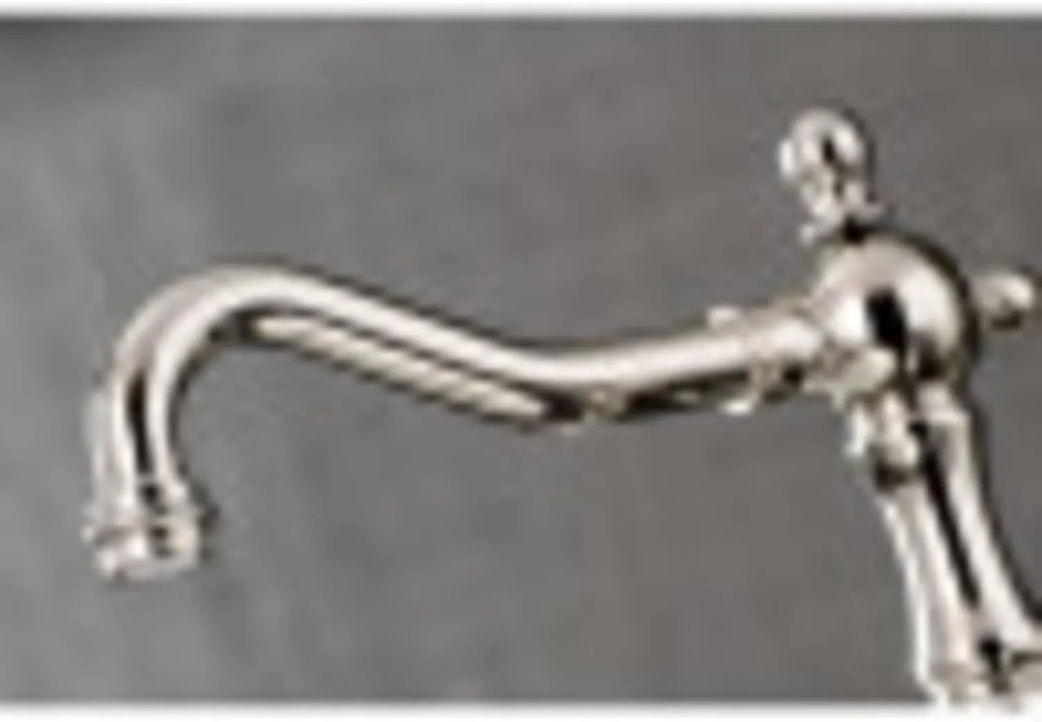 Kingston Brass KS1972AL Heritage Widespread Lavatory Faucet with Metal lever handle, Polished Brass,8-Inch Adjustable Center