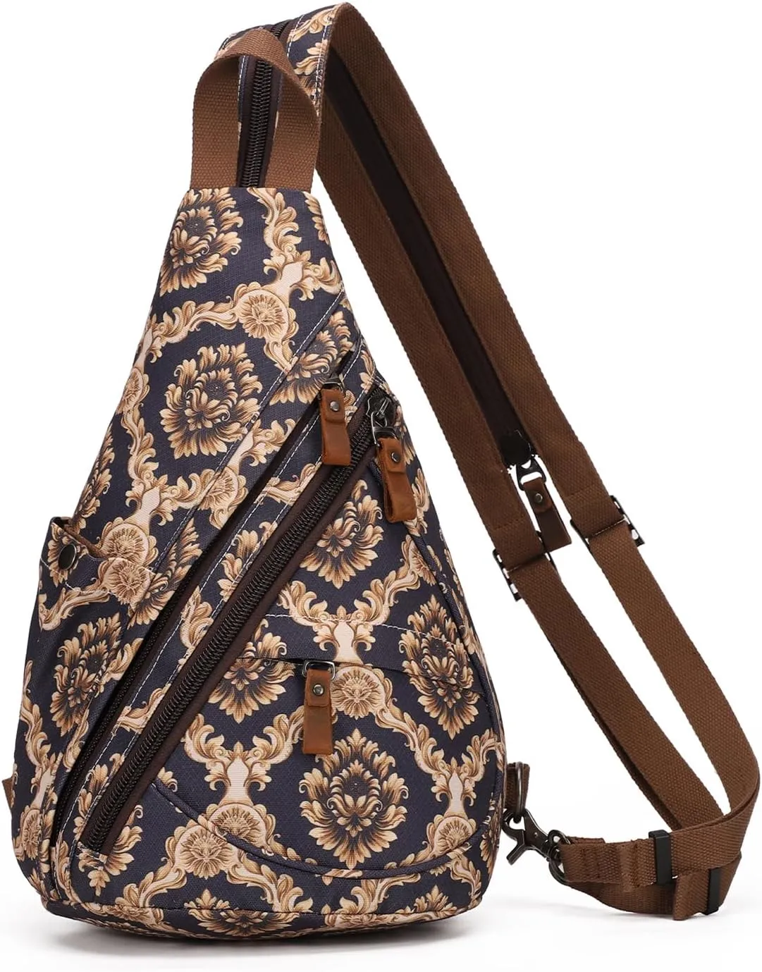 KL928 Canvas Sling Bag - Small Crossbody Backpack Shoulder Casual Daypack Rucksack for Men Women