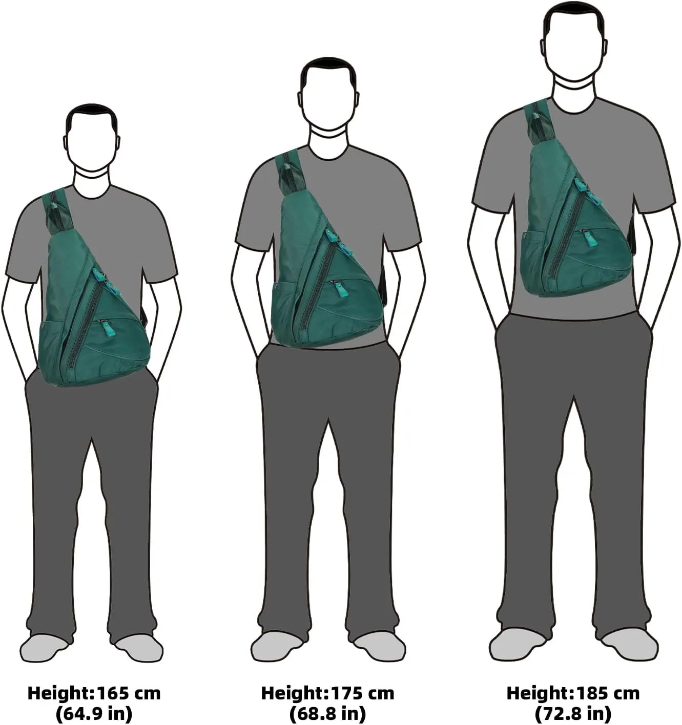 KL928 Nylon Sling Bag - Small Crossbody Backpack Shoulder Casual Daypack Multipurpose Rucksack for Men Women