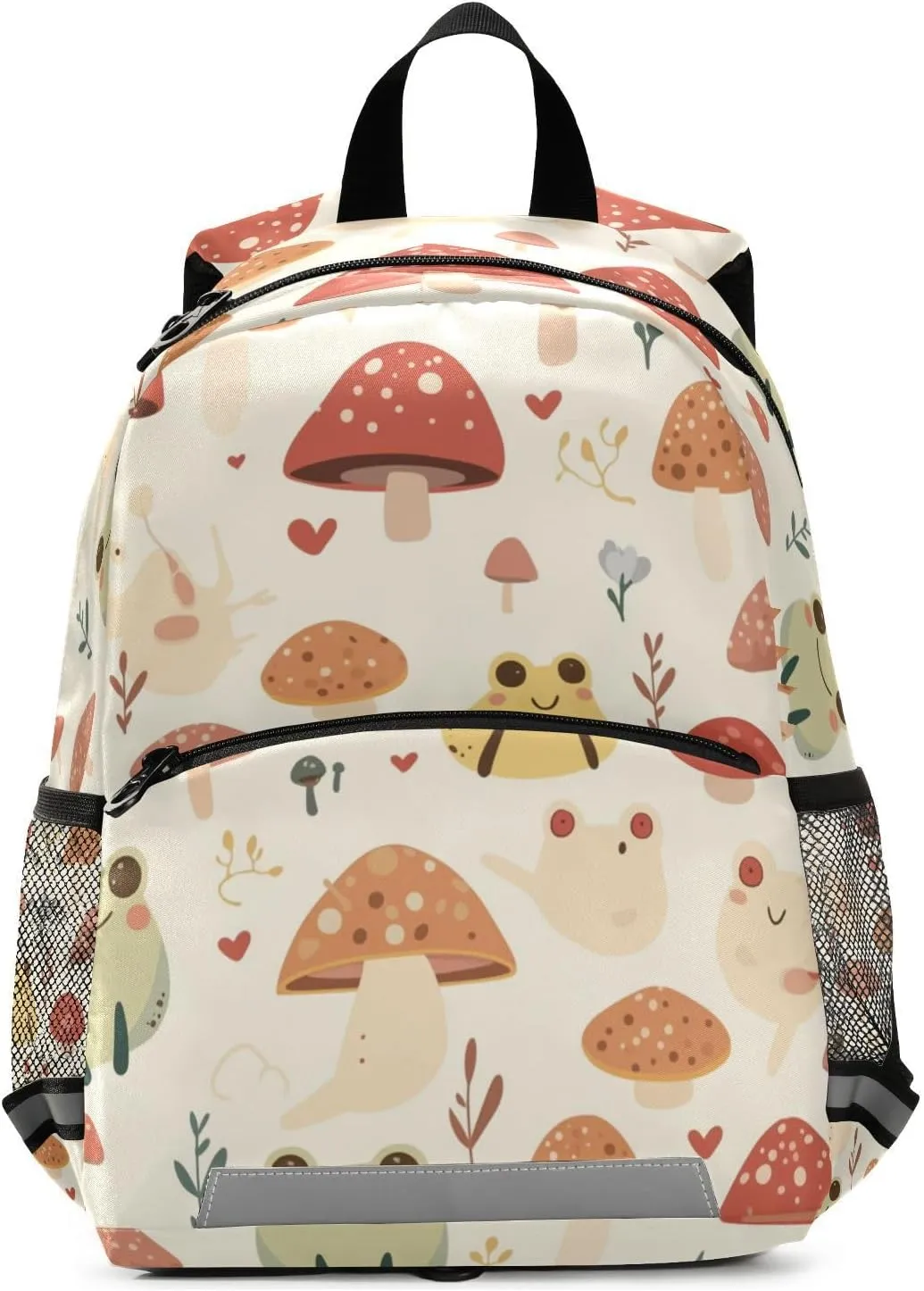 KLL Cute Backpack for Kindergarten Cute Frogs and Personalized Mushrooms Smoke Cute Travel Back Pack School Bag