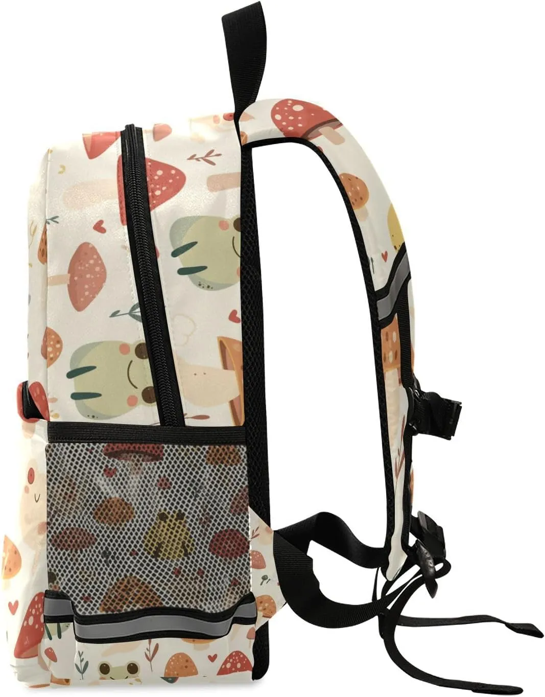KLL Cute Backpack for Kindergarten Cute Frogs and Personalized Mushrooms Smoke Cute Travel Back Pack School Bag